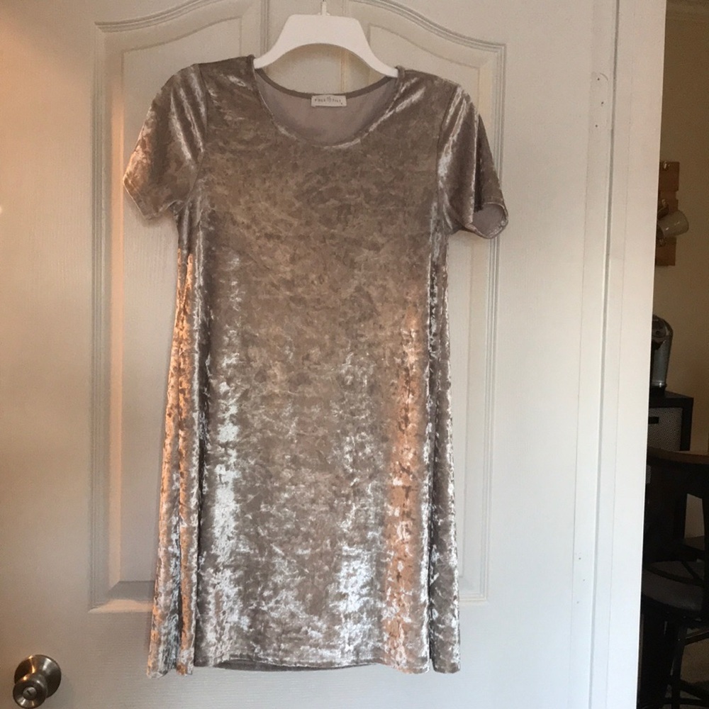 Suede dress